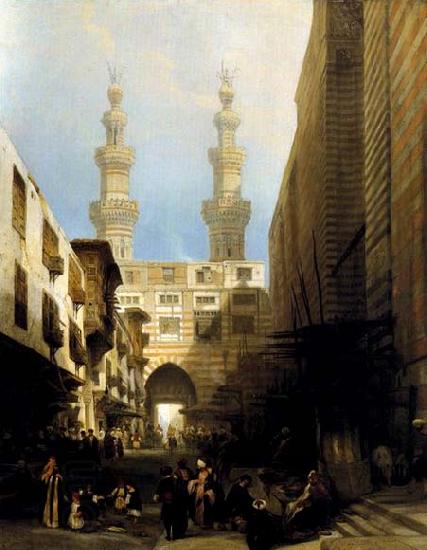 David Roberts A View in Cairo oil painting picture
